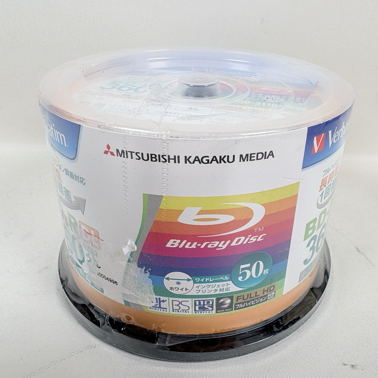 Verbatim Blank Blu-ray BD-R DL 50GB 1-4x Speed 50 discs NEW SEALED FAST_USA_SHIP