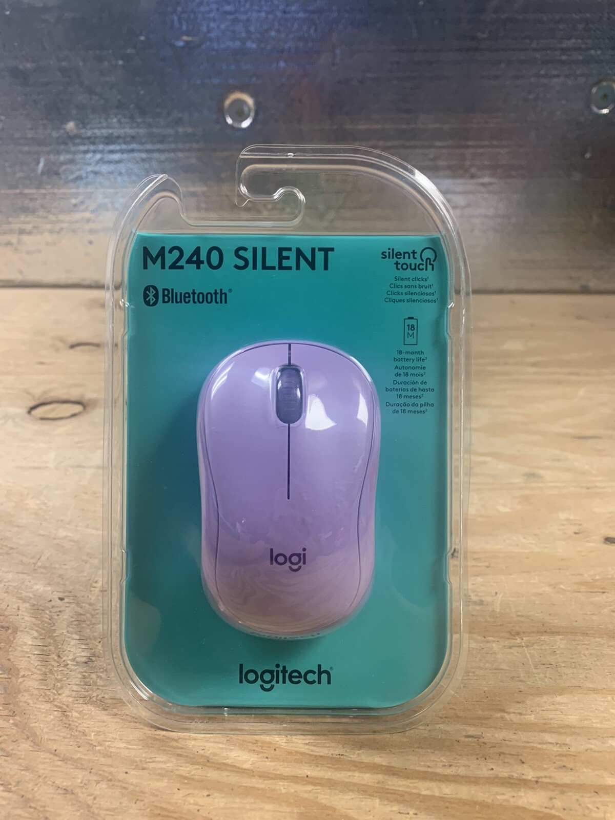 Logitech M240 Wireless Mouse – Lavender