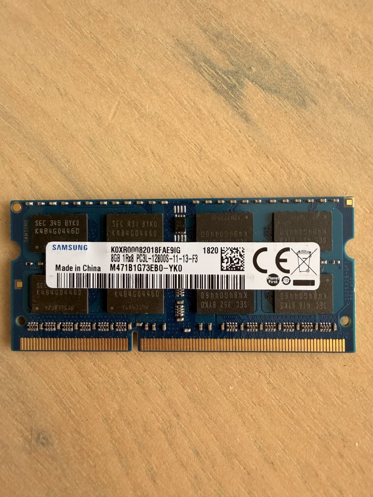 Samsung 8GB DDR3L 1600MHz PC3L-12800S SO-DIMM Laptop Memory RAM Mixed Models