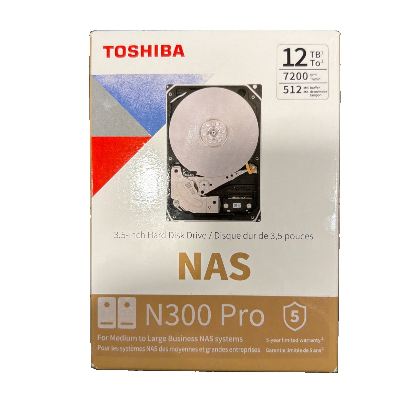 Toshiba N300 Pro 12TB NAS Drive SATA 3 6Gb/s 7200RPM 512MB Cache *BRAND NEW*
