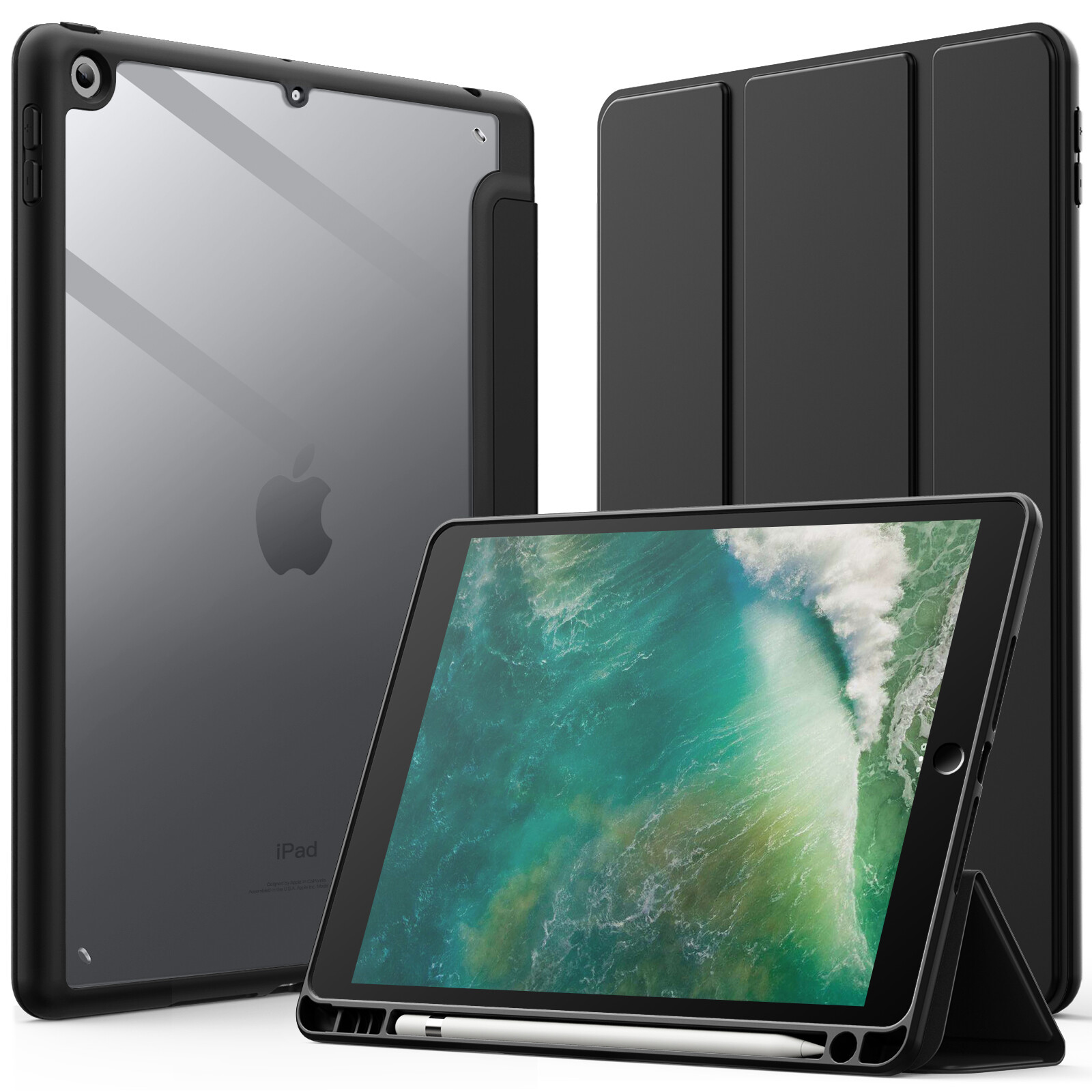 JETech Case for iPad 9.7-Inch (6th/5th Generation, 2018/2017) with Pencil Holder