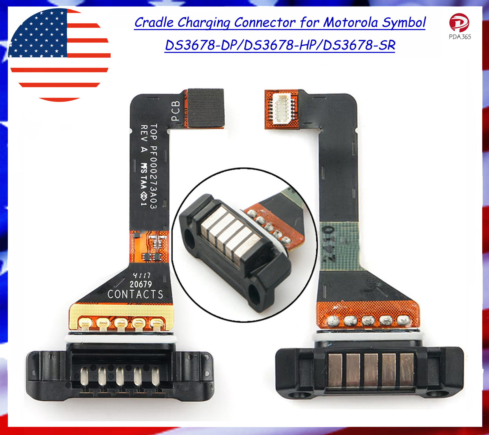 Cradle Charging Connector for Motorola Symbol DS3678-DP/DS3678-HP/DS3678-SR
