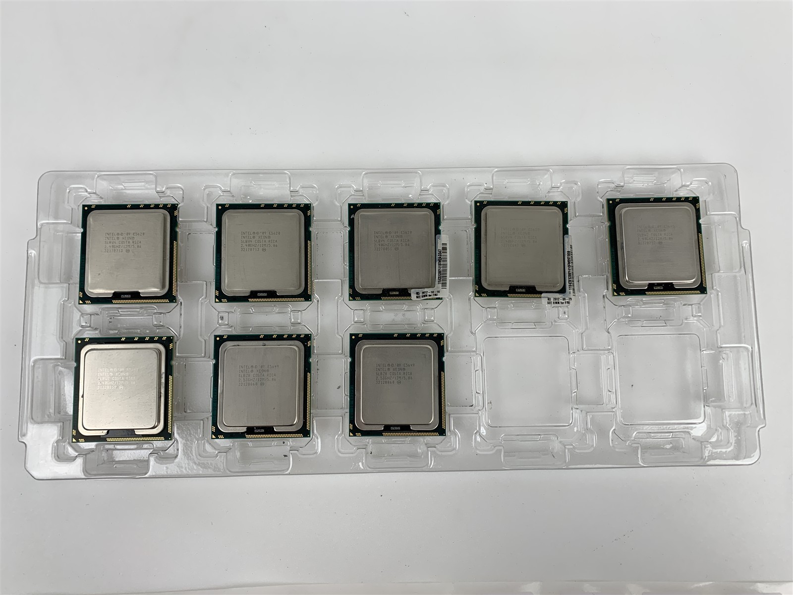 Lot of 8 – Intel Xeon E5649 E5645 E5620 CPU Processors