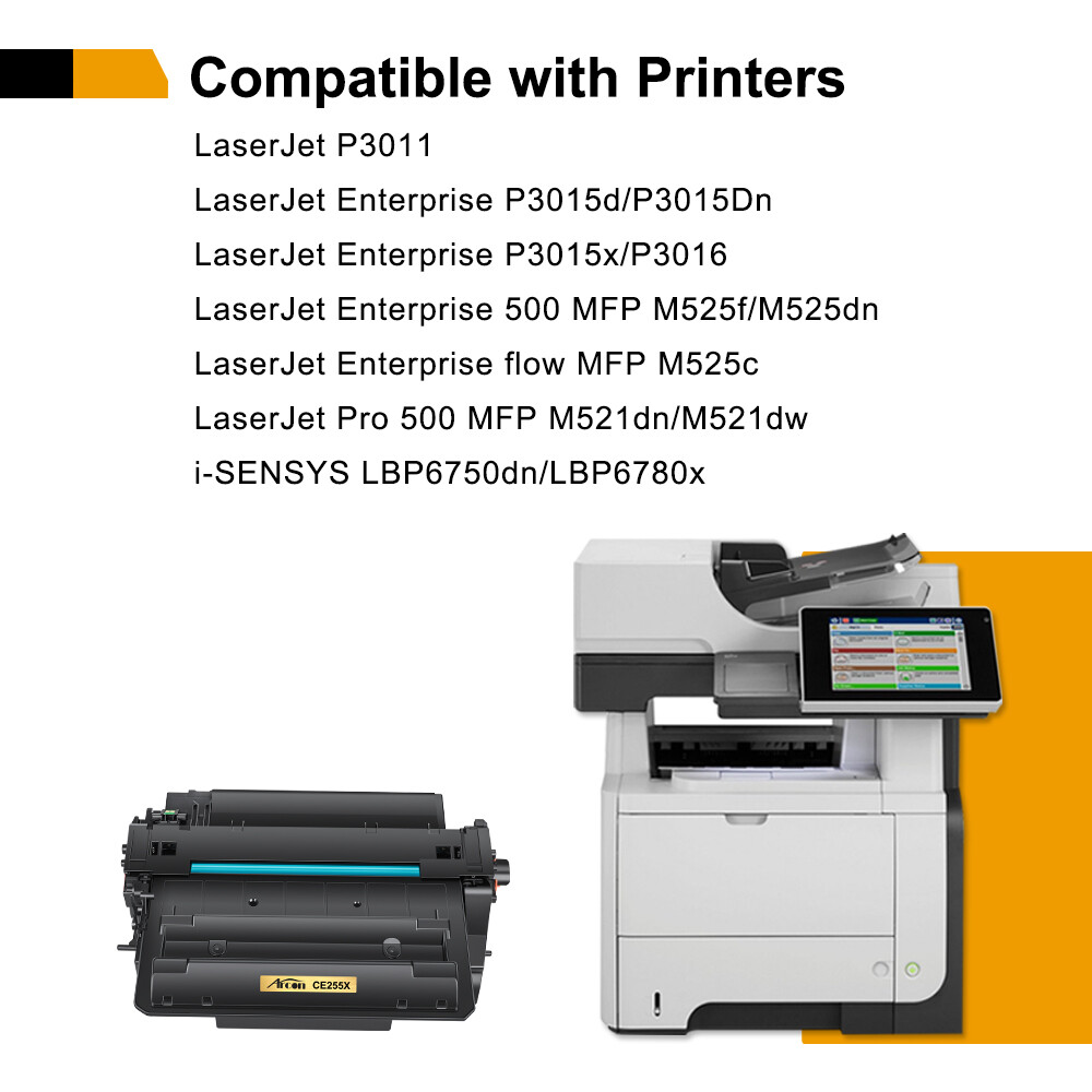 CE255X CE255A Toner Compatible for HP 55X 55A LaserJet P3011 P3015d P3015Dn LOT