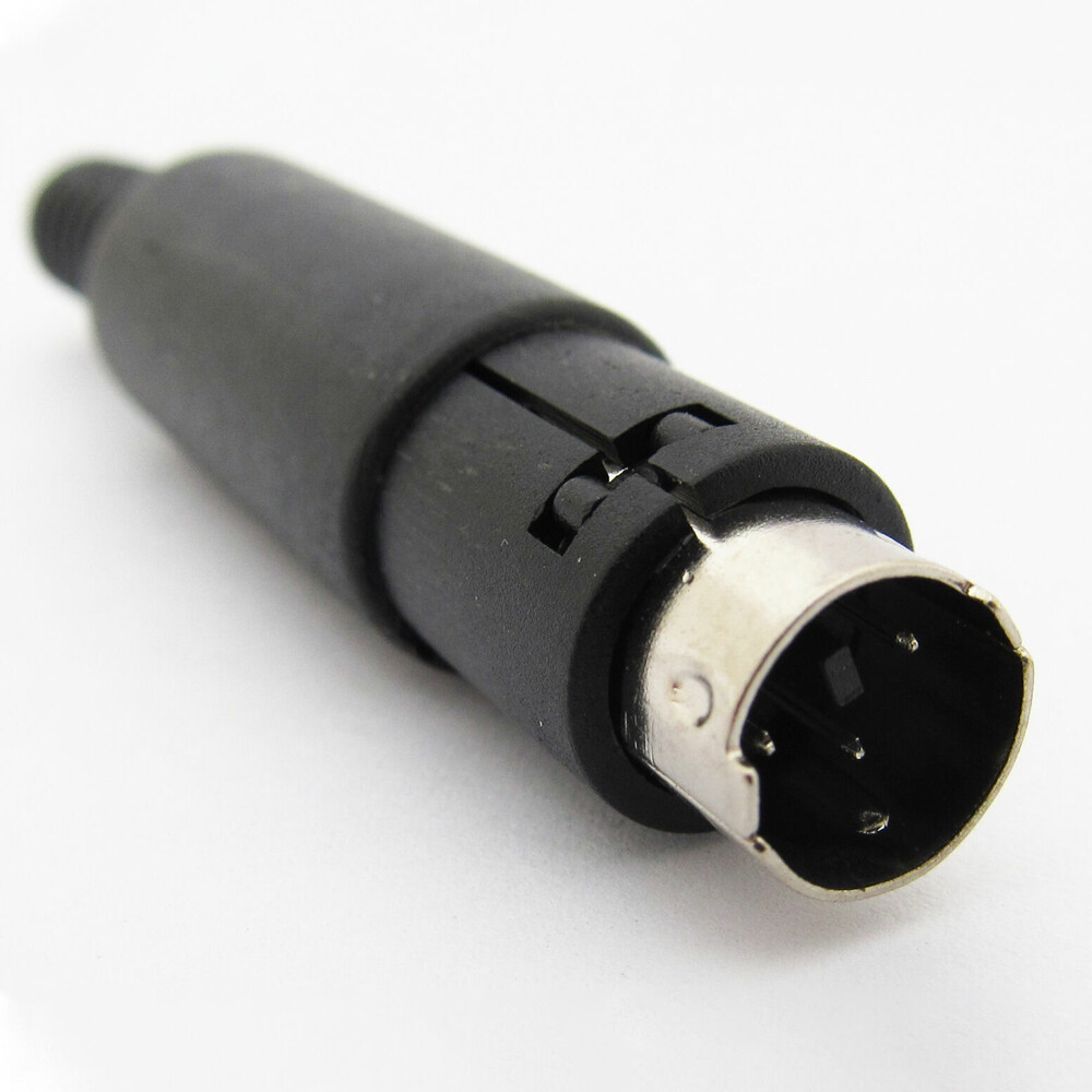 5X Mini DIN Plug Jack Connector with Black ABS Plastic Handle 3pin to 8pin