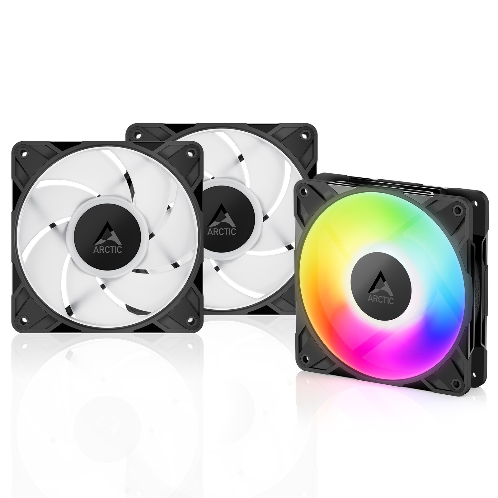 ARCTIC P12 Pro PST A-RGB (3 Pack) Fan 120 mm PWM PC Case Silent