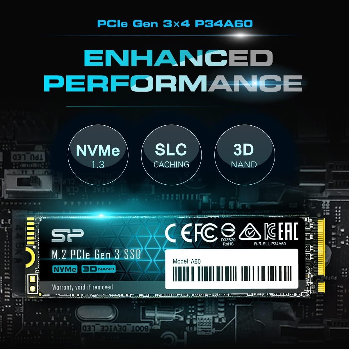 Silicon Power 128GB NVMe M.2 PCIe Gen3x4 2280 SSD