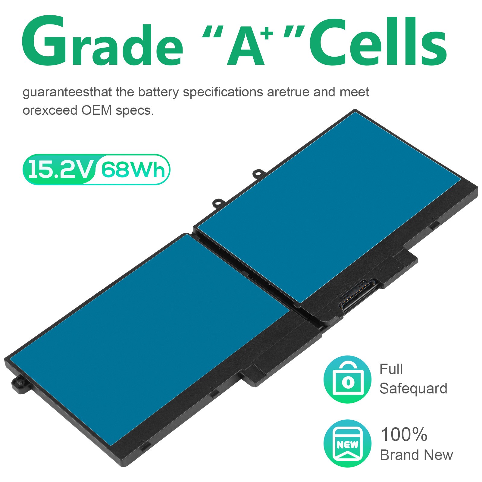 ✅3HWPP /4GVMP BATTERY FOR DELL Latitude 5401 5410 5411 5501 5510 Precision 3541