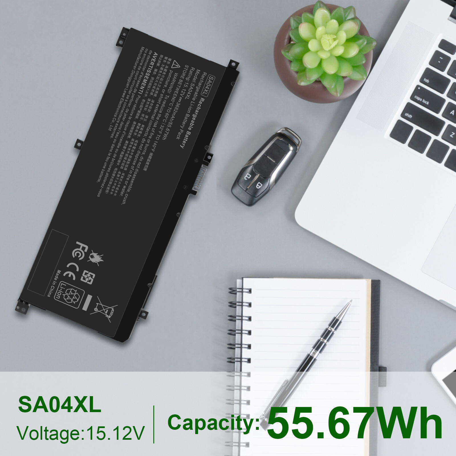 New laptop Battery for HP ENVY X360 15-DR Series SA04XL L43248-AC2 L43267-005 US