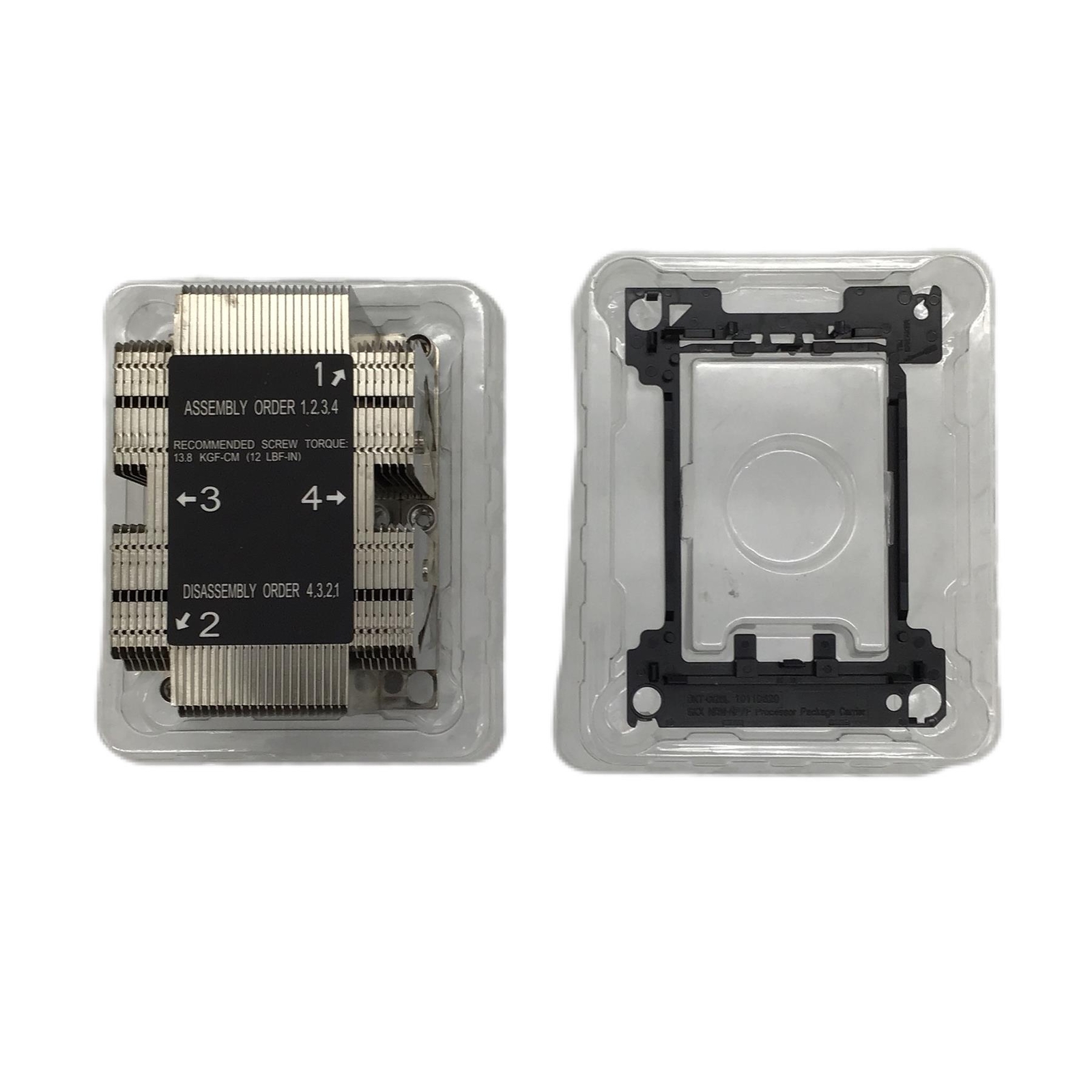LOT of 2 Supermicro 2U Passive Aluminum CPU Heat Sink Socket LGA3647-0 No Fan