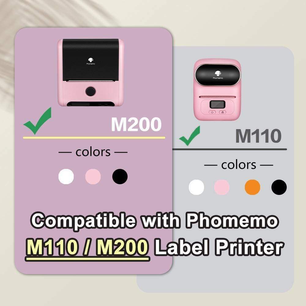 5Rolls 30×20mm White Self-Adhesive Thermal Label for Phomemo M110/M220 Printer