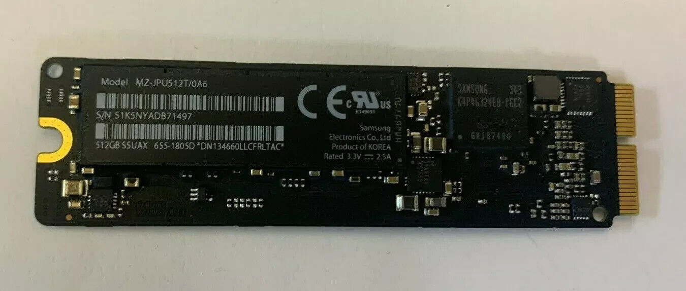 Samsung 512GB SSD Apple Macbook Pro Air 2013 2014 2015 A1502 A1398 A1466 A1465