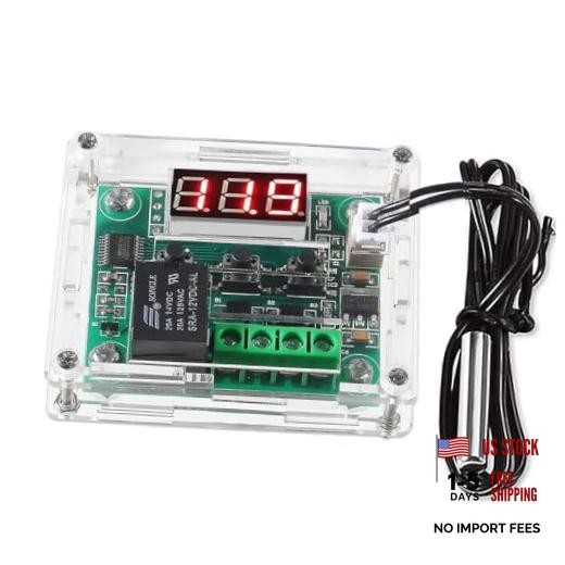 W1209 DC 12V Digital Temperature Controller Board Blue Digital Display 1pc Red