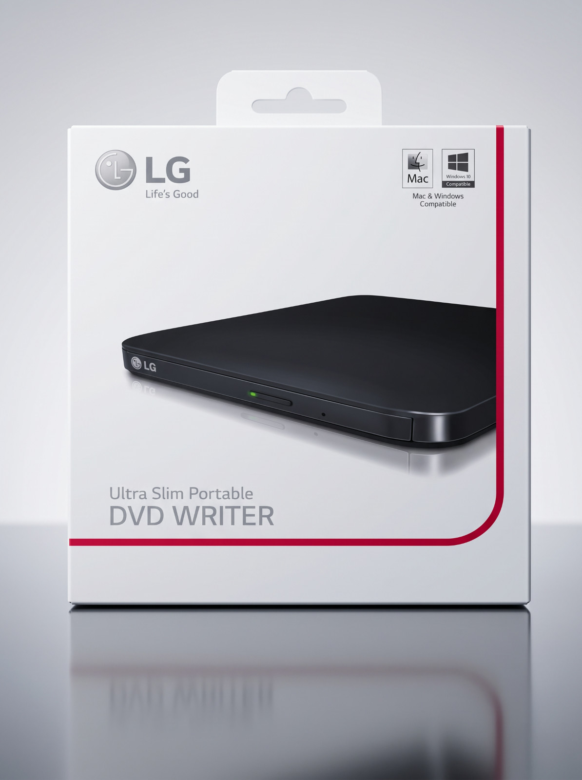 LG Ultra Slim Portable DVD Writer USB External Drive Mac Windows Compatible