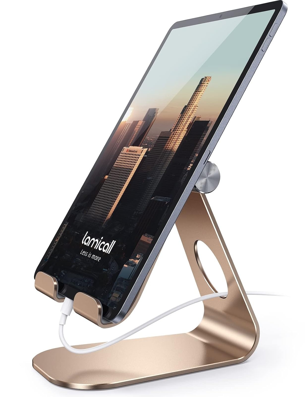 Lamicall Adjustable Tablet Stand for 4-13″ Tablets – Desktop Holder
