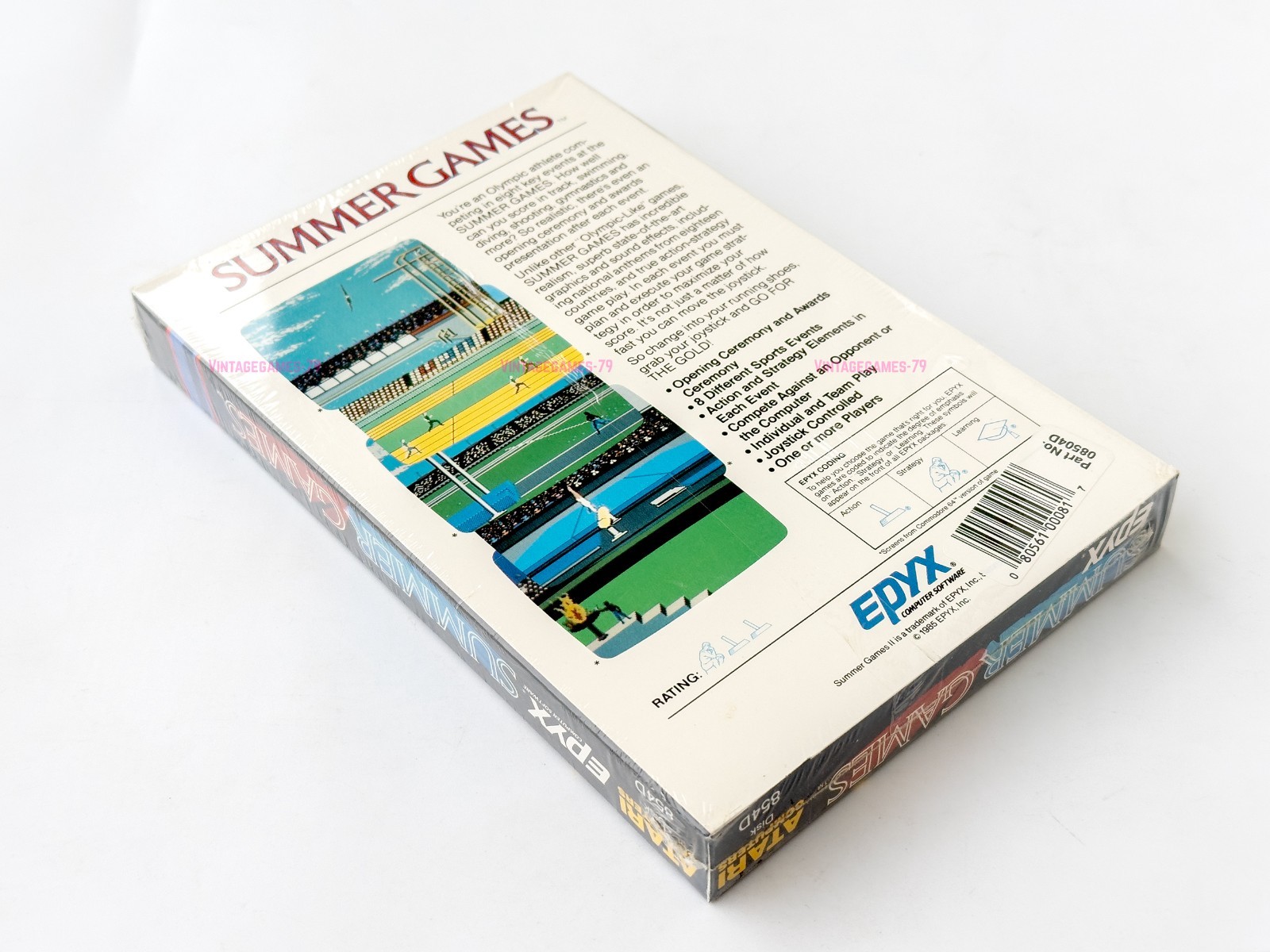 Summer Games – Epyx – 1985 / Atari 8-bit – Sealed