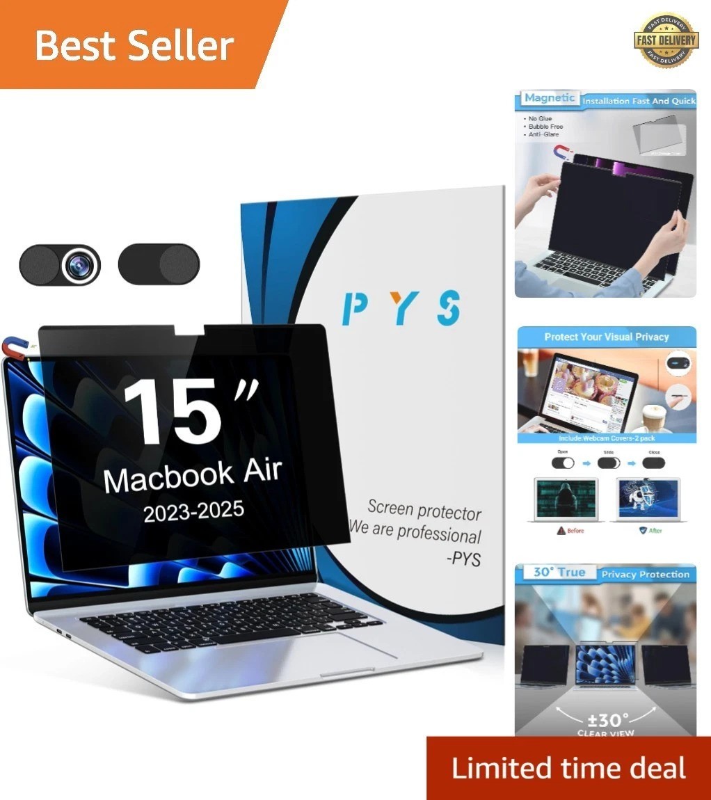 Magnetic Privacy Screen for MacBook Air 15.3 Inch 2025/2024/2023, M4, M3, M2 …