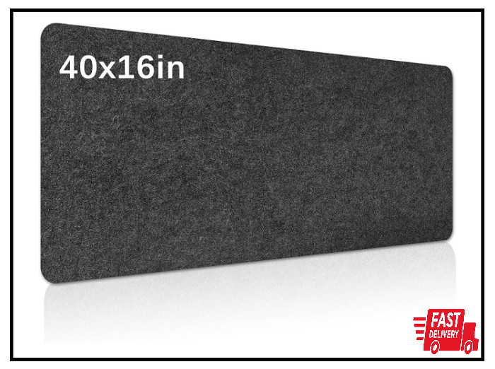 Large Felt Desk mat 40×16 with Non-Slip Full Desk Mouse PadOffice Compu…