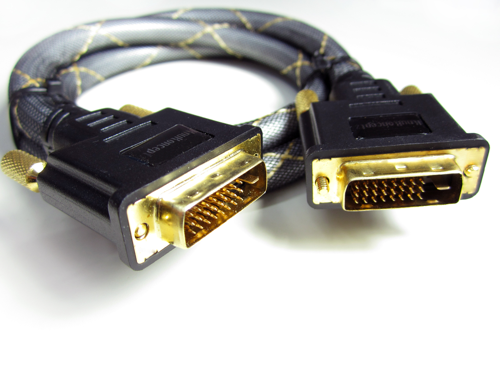 KnuKonceptz Silver Plated Copper Monster DVI-D Dual Link 24 + 1 2M 6 Foot Cable