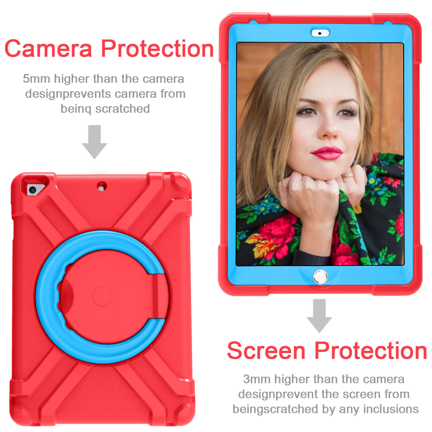 For iPad Pro 11-in 1st 2nd 3rd 4th Generation Shockproof Rotate Case Cover Stand