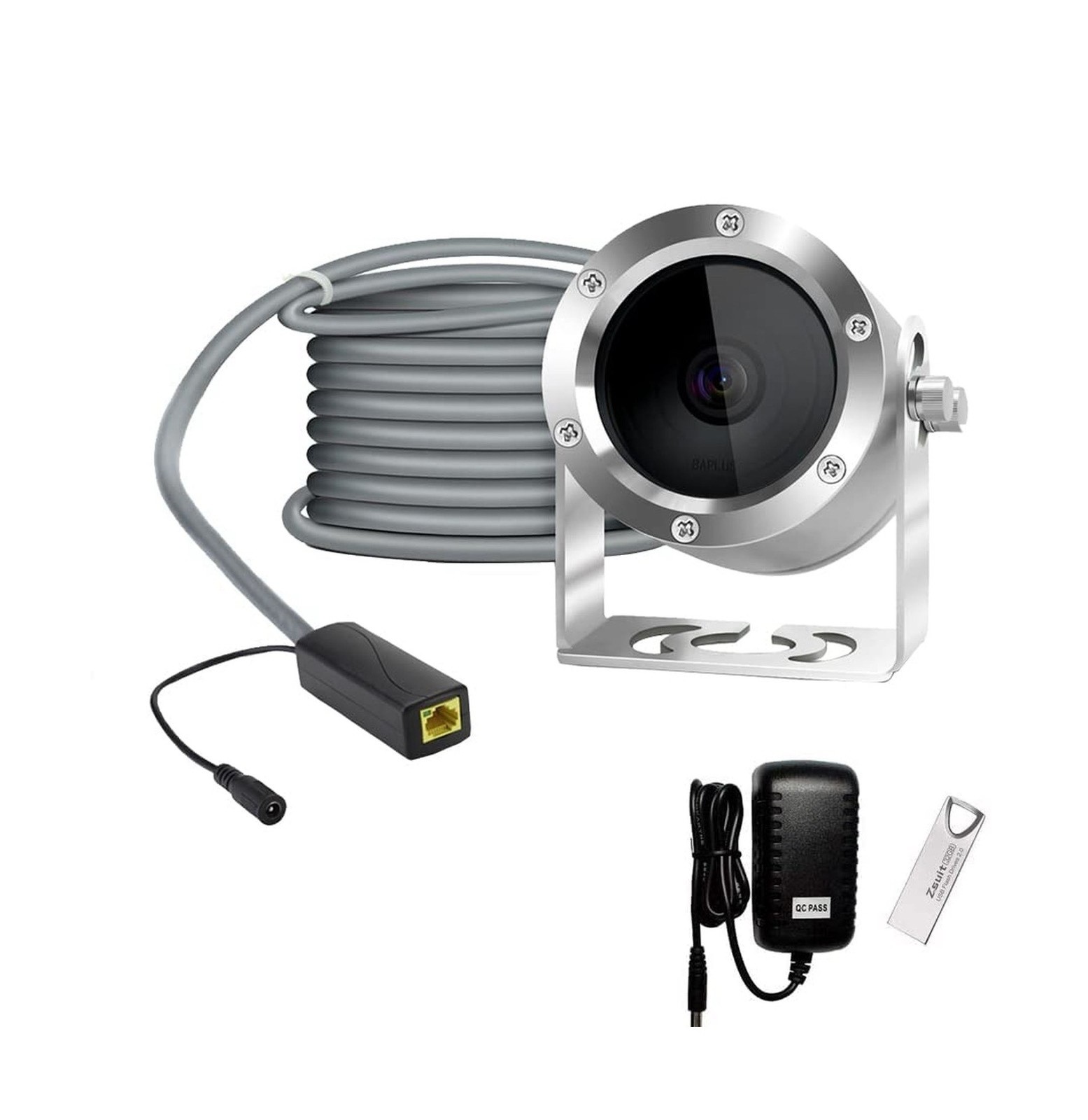 Underwater Camera, Aquarium Live Streaming Pond 5MP Camera with 32ft Cables