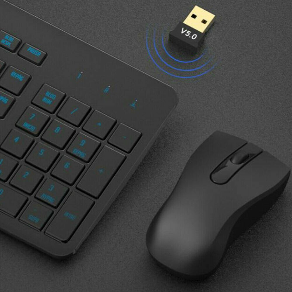 Real Bluetooth 5.0 USB Adapter Wireless Dongle For Desktop Laptop Windows PC TV