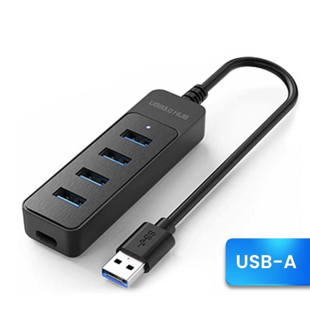 4 Port USB 2.0 Hub Splitter High Speed Desktop PC Mac OS Laptop