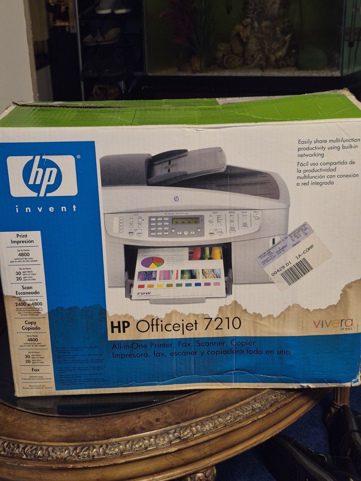 HP OfficeJet 7210 All-In-One Inkjet Printer ,nob