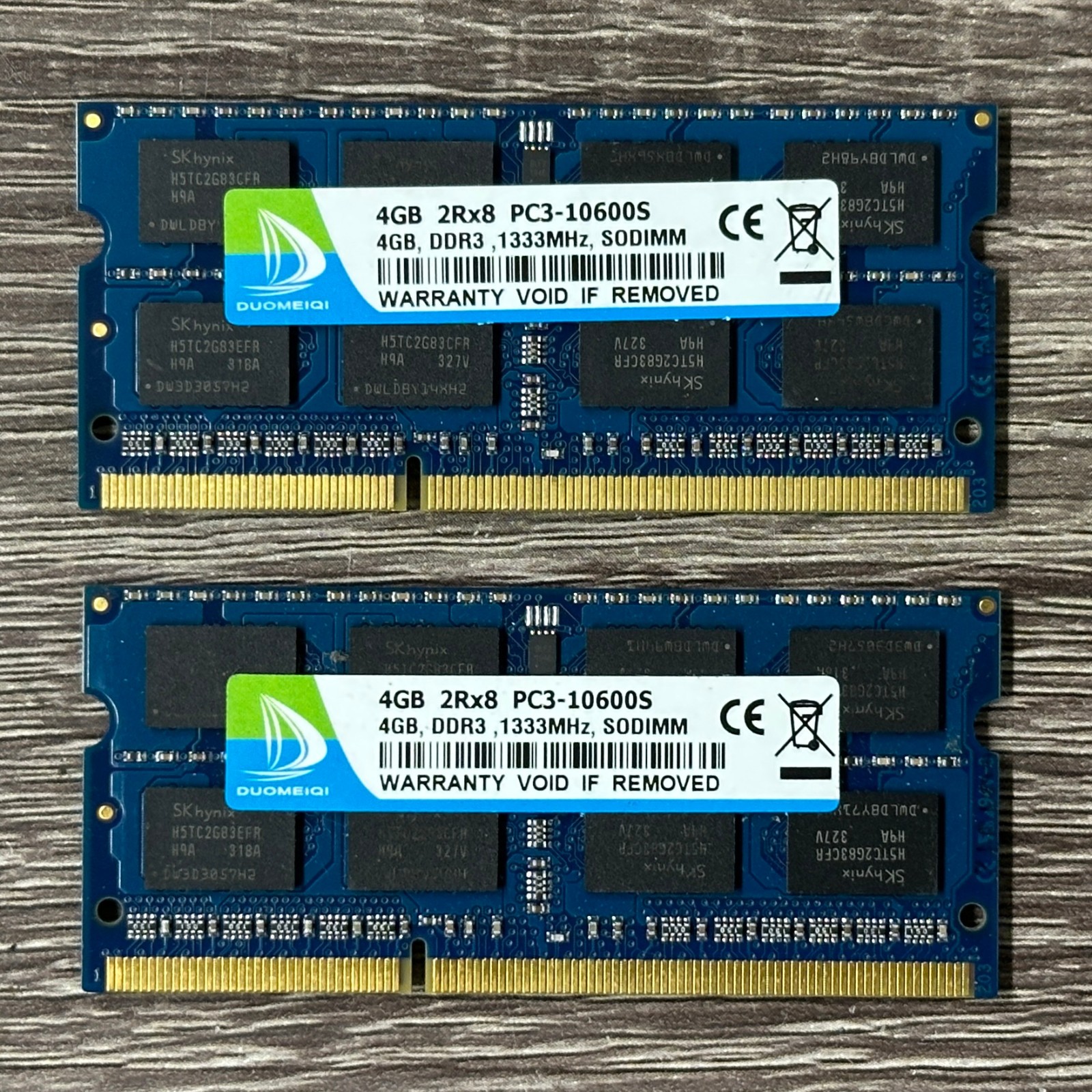2x 4GB DDR3 1600 MHz / 1333 MHz PC3 SODIMM Laptop RAM Units – 8GB (Mixed Brand)