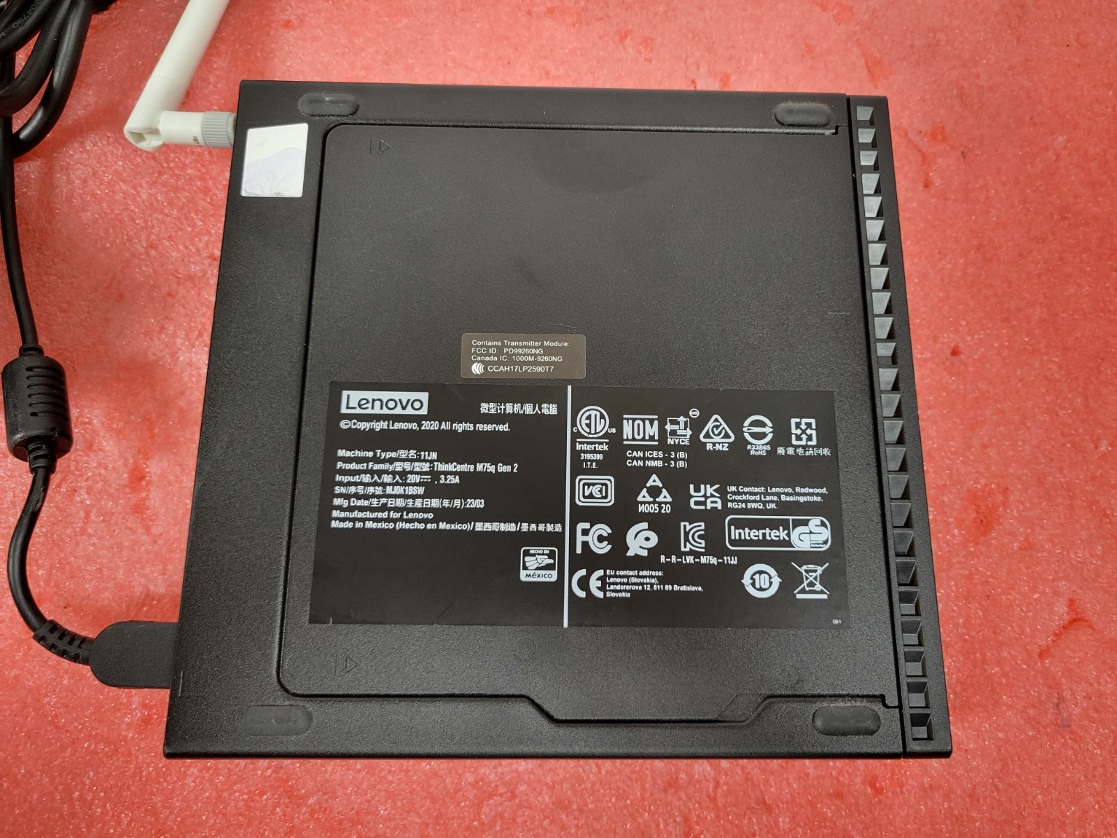 Lenovo ThinkCentre M75q Gen 2 Ryzen 5 Pro 5650GE 16GB RAM 256GB SSD w/PA | C1240
