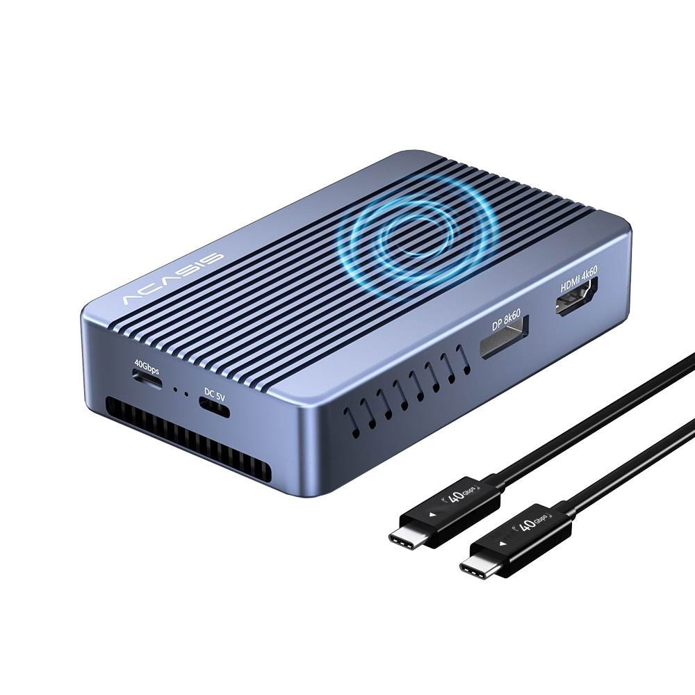 Acasis 40Gbps M.2 NVMe SSD Enclosure & 6-in-1 Dock Support 4K@60Hz HDMI & TB 4/3