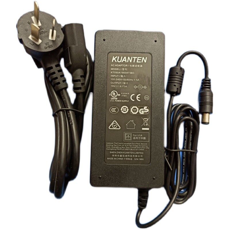 1PCS Genuine KUANTEN Ac Adapter Power Supply KT090A1900473B3 19V 4.73A