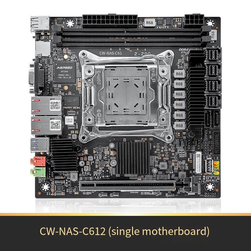 C612 Xeon E5 V3 V4 NAS Mohterboard double 10 Gigabit port DDR4 VGA Soft routing