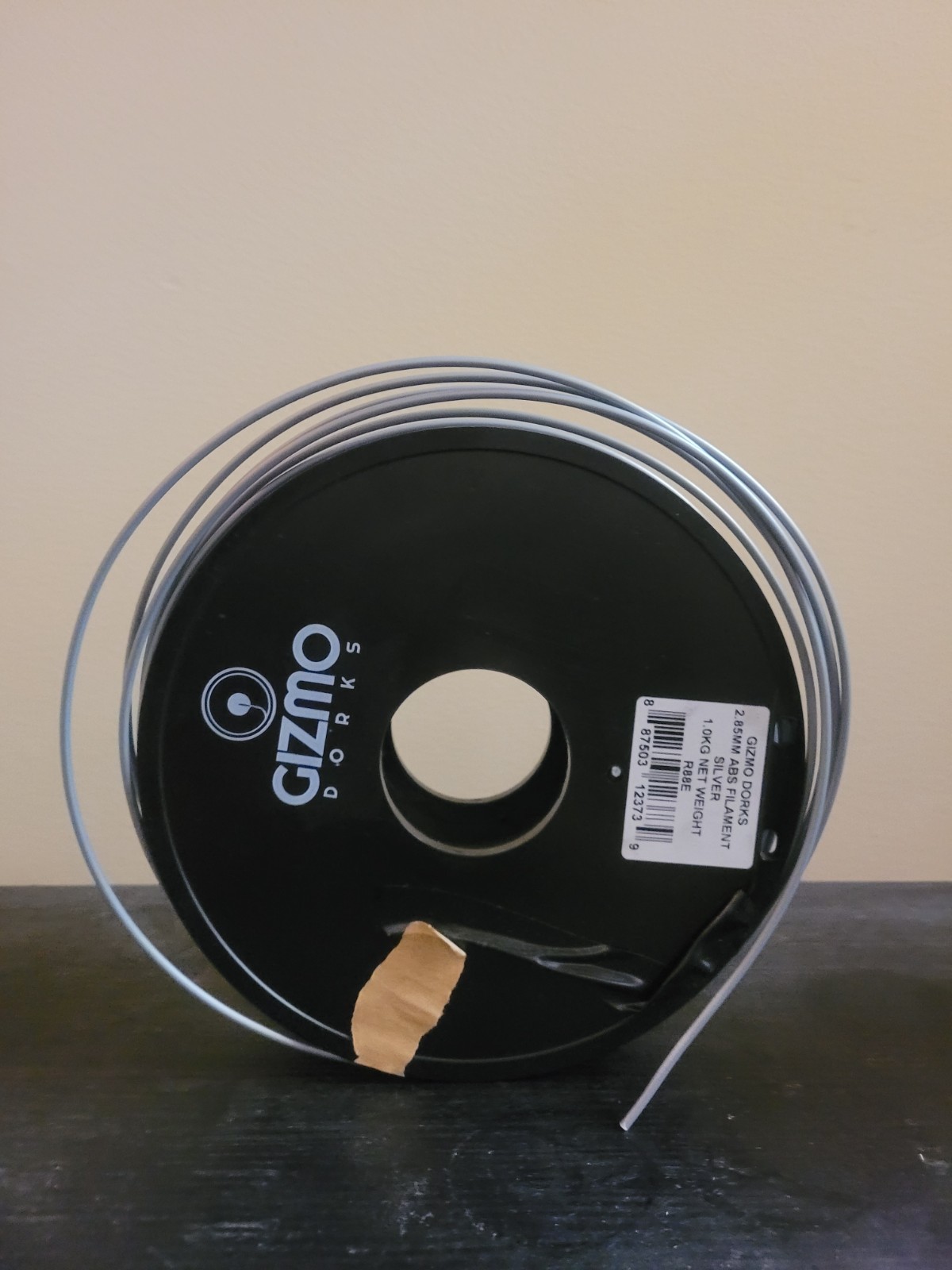 Gizmo Dorks Silver 2.85 mm ABS 3D Printer Filament – 1KG
