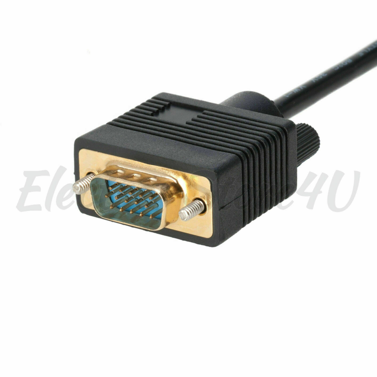 SVGA Super VGA Male Monitor Cable 3ft 6ft 10ft 15ft 25ft 30ft 50ft 100ft Lot