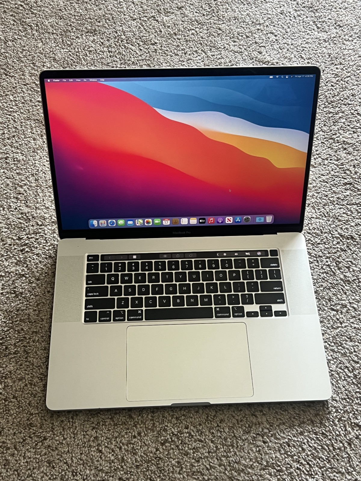 Apple Macbook Pro 16″ 2019 A2141, I7-9750H@2.60GHz 16GB/512G Pro 5300M MVVL2LL/A