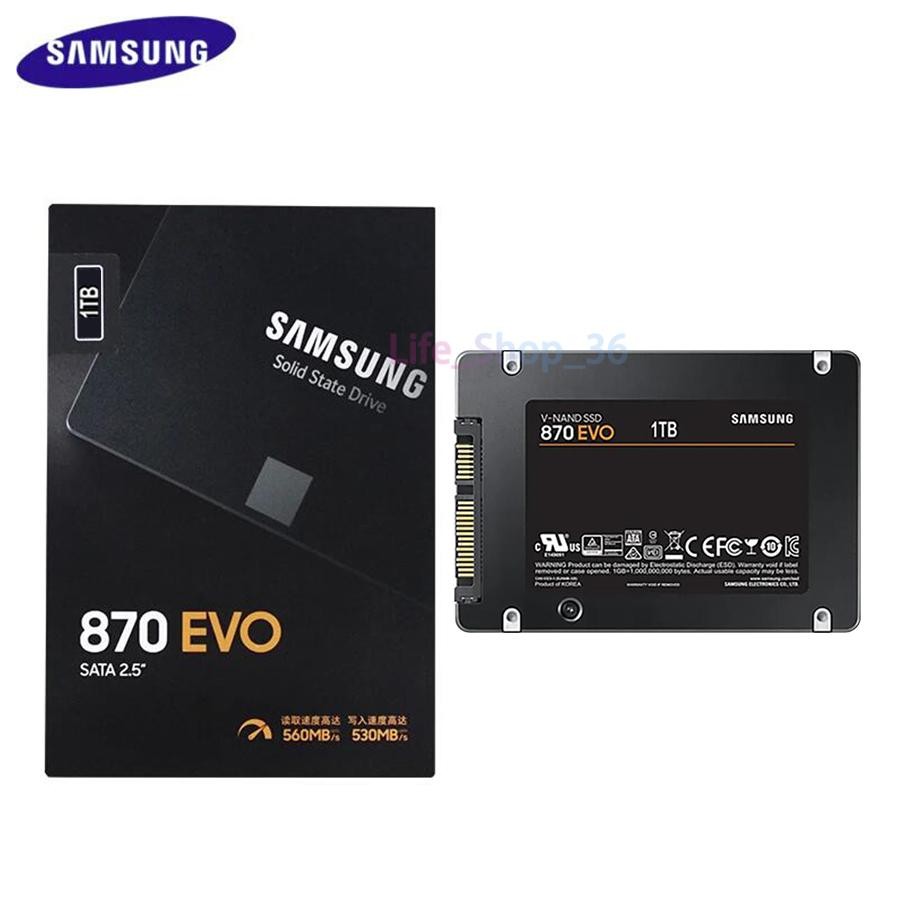 SAMSUNG 2.5 in 870 EVO SSD 1TB SATA 3 Internal Solid State for Laptop Desktop PC