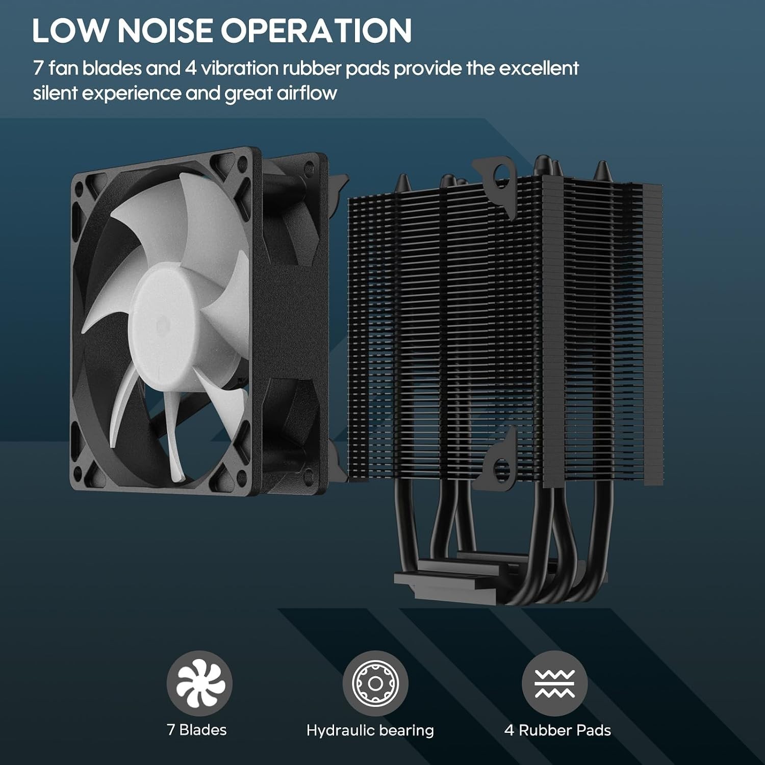 Efficient V3 CPU Cooler – Compact 133mm Design for AMD & Intel Systems