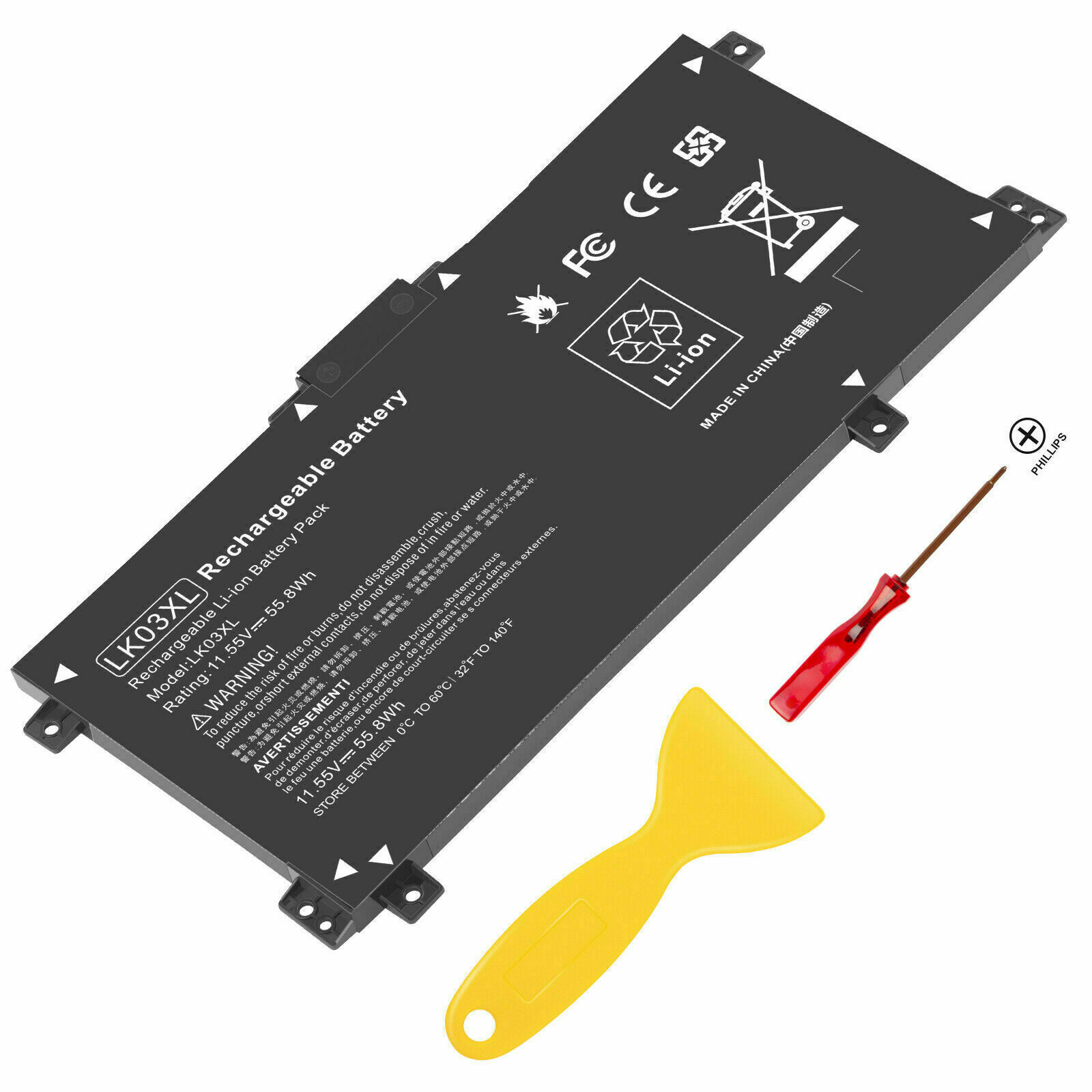 LK03XL Battery For HP ENVY X360 17-AE 17-CE 15-BP 15-BQ 916368-541 916814-855 US