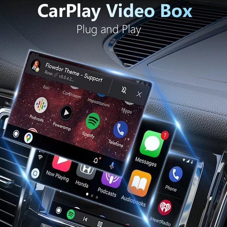 4K HDMI Wireless CarPlay & Android Auto Box OEM Car Multimedia Adapter