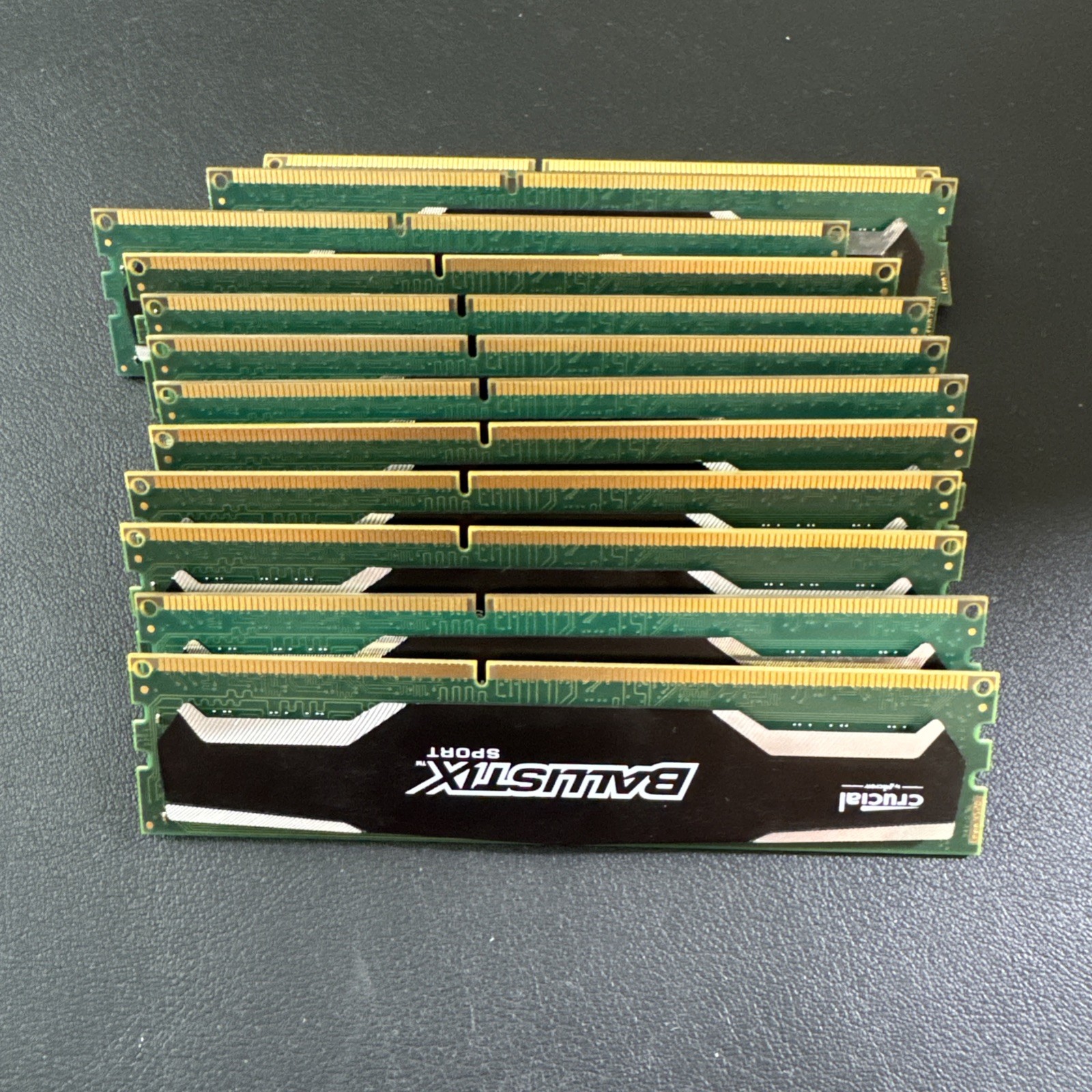 Lot of 12-Crucial Ballistix Sport BLS4G3D1609DS1S00 4GB 1600MHz RAM