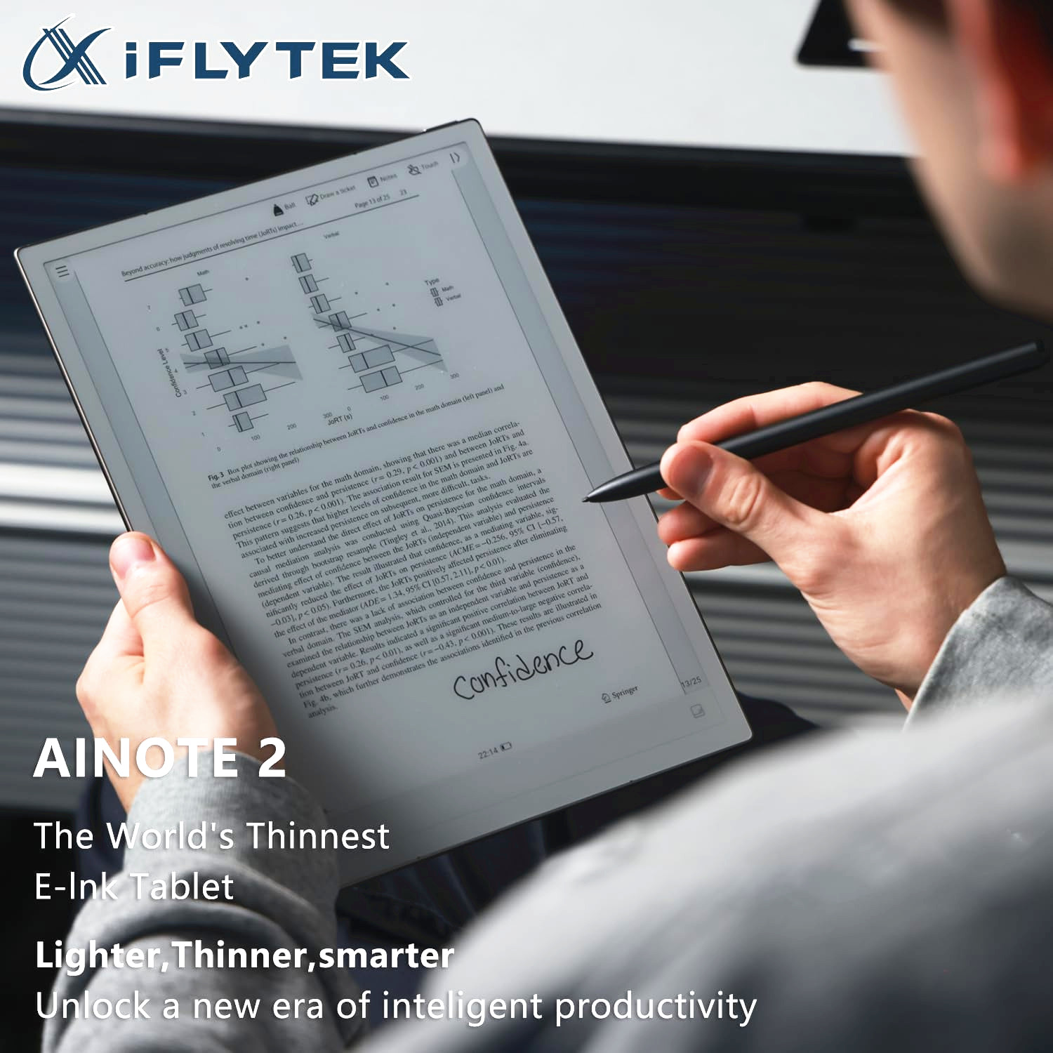 iFLYTEK AINOTE 2 E Ink Tablet 10.65inch Writing Notebook AI-Translation ChatGPT