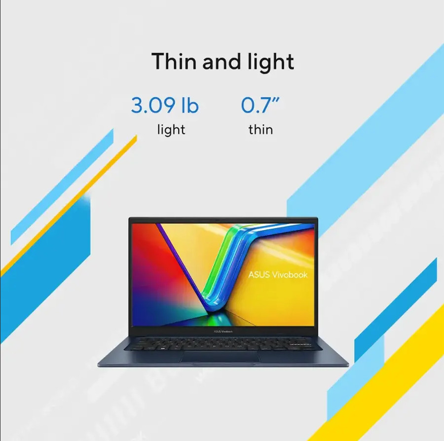 ASUS Vivobook 14″ FHD Laptop Intel 10-Core i5-1334U 12GB RAM 256GB SSD Windows11