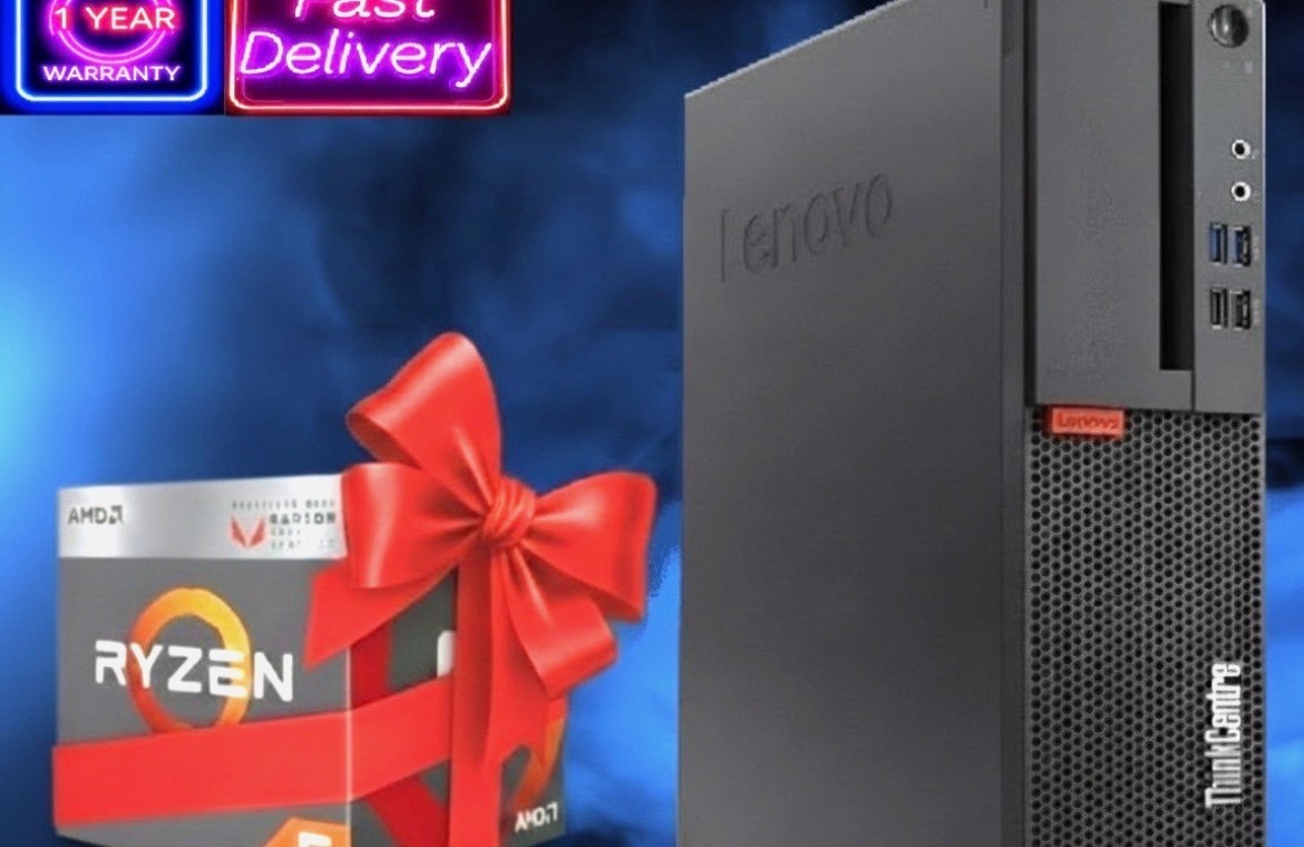 Lenovo ThinkCentre: Ryzen 5 Pro-2400G! 8GB RAM – 128GB SSD! Zorin Core Edition!