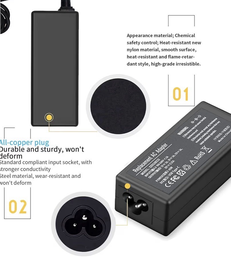 45 Watt USB C Chromebook Charger