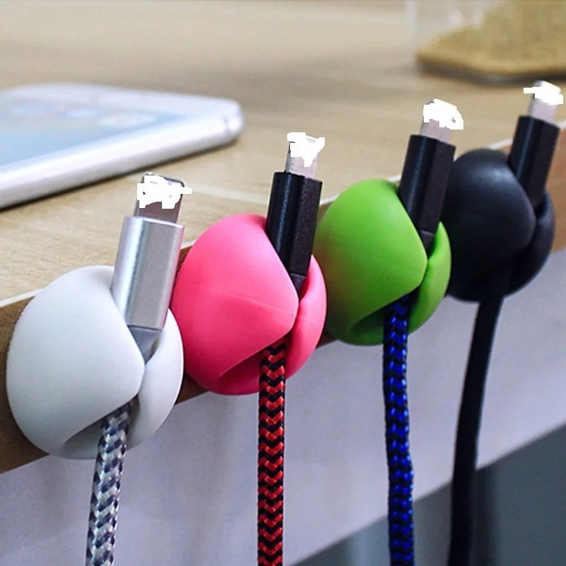 Adhesive Cable Clips Cord Holder Wire Organizer for Desk Wall
