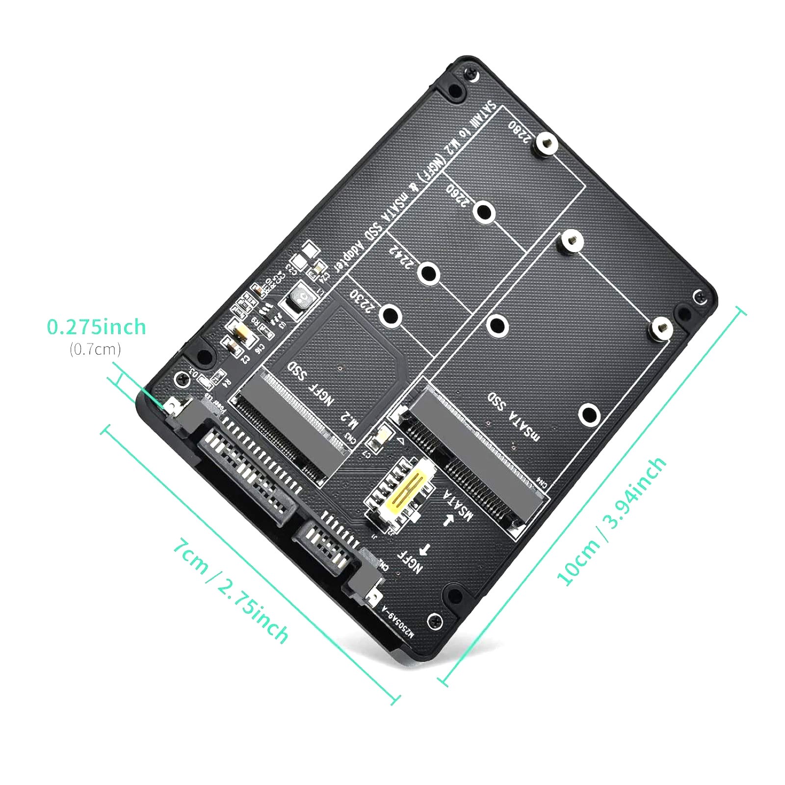 10 * 7 * 0.7 cm Adapter Card For Full Compatibility with SATA III Standard