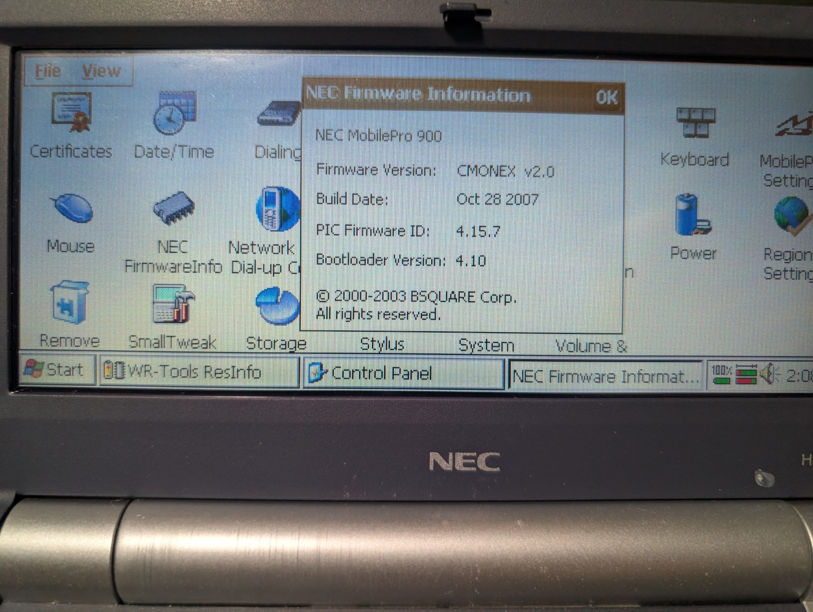 NEC MobilePro 900 Handheld PC , Model: MP900C-A, Rebuilt Battery, Charger
