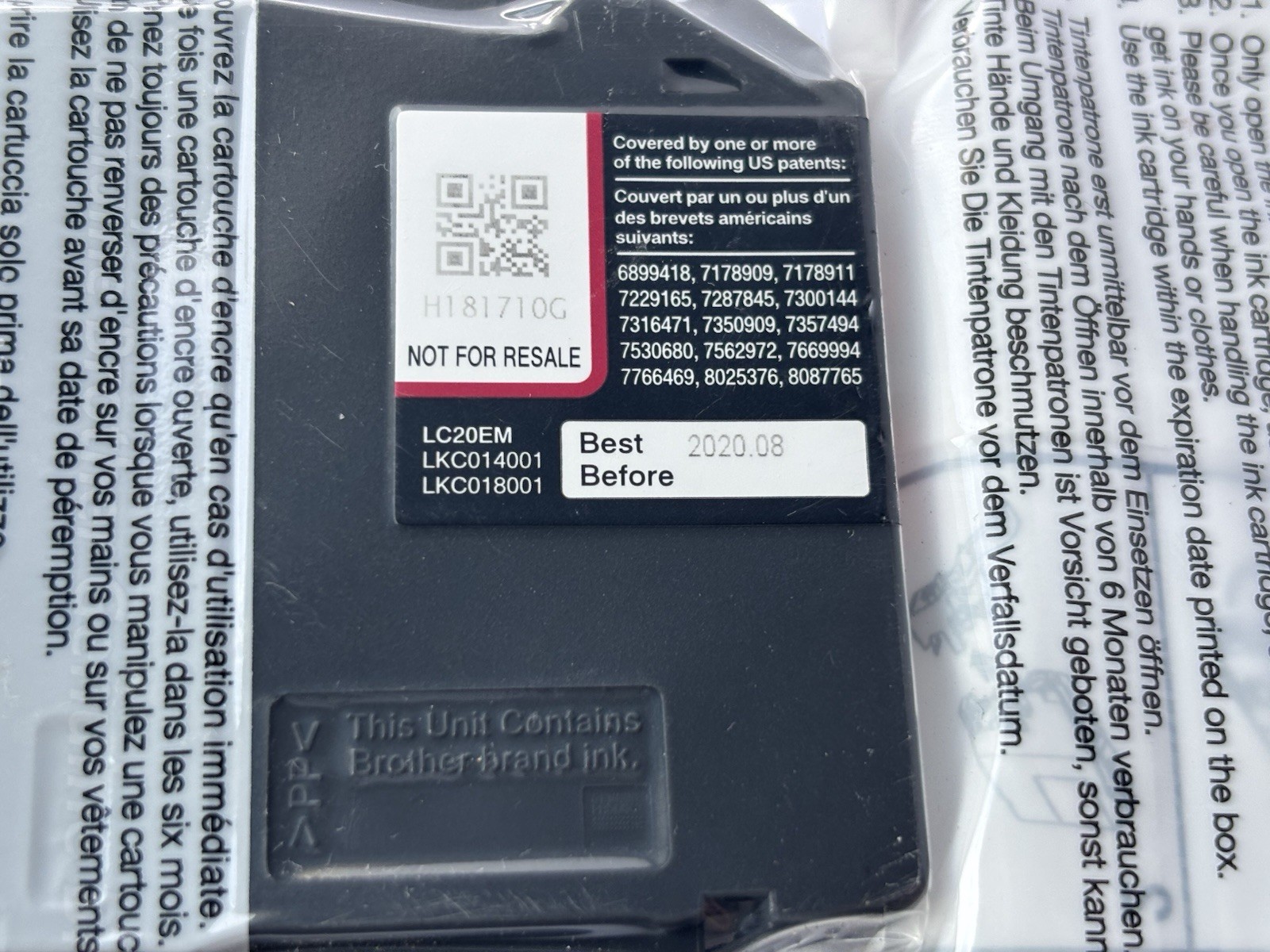 GENUINE Brother LC20E Magenta Ink Cartridge for MFC-J985DW MFC-J5920DW Exp 2020