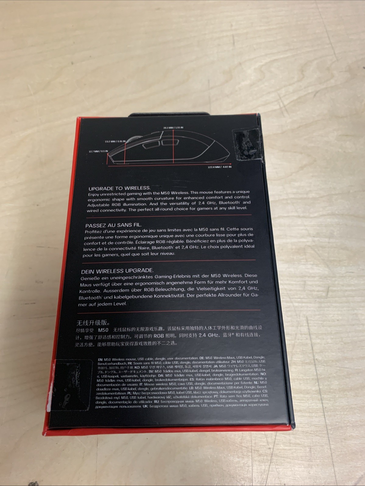 Cherry XTRFY M50 Wireless Gaming Mouse Black